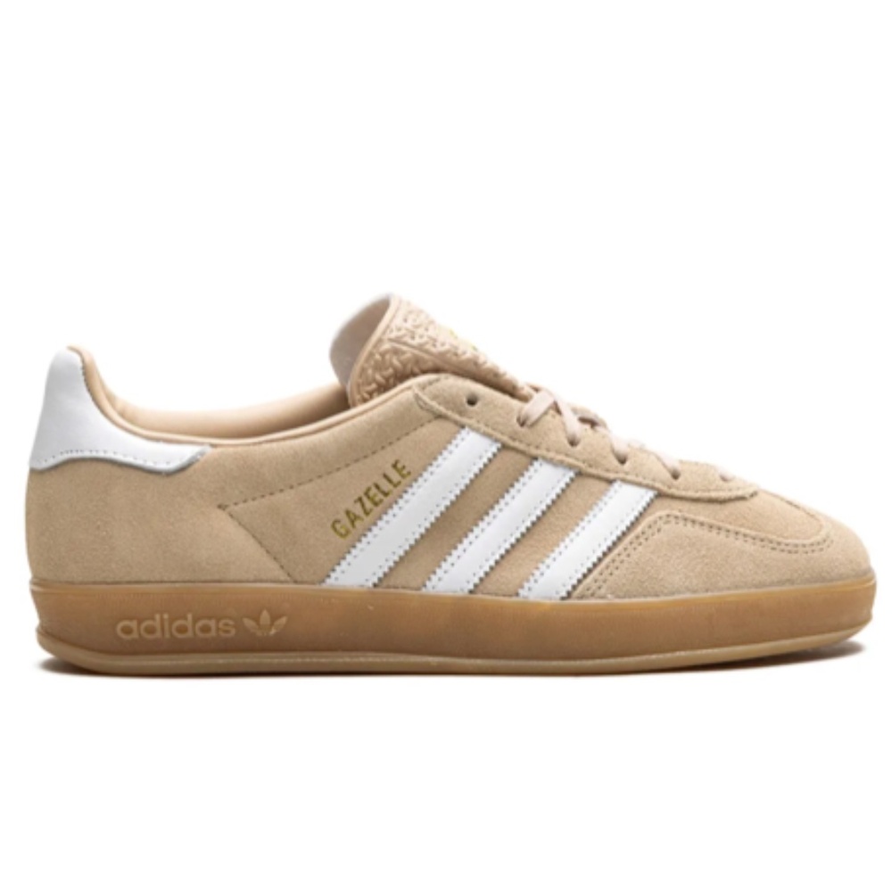 adidas Gazelle Beige White Gum Sneakers